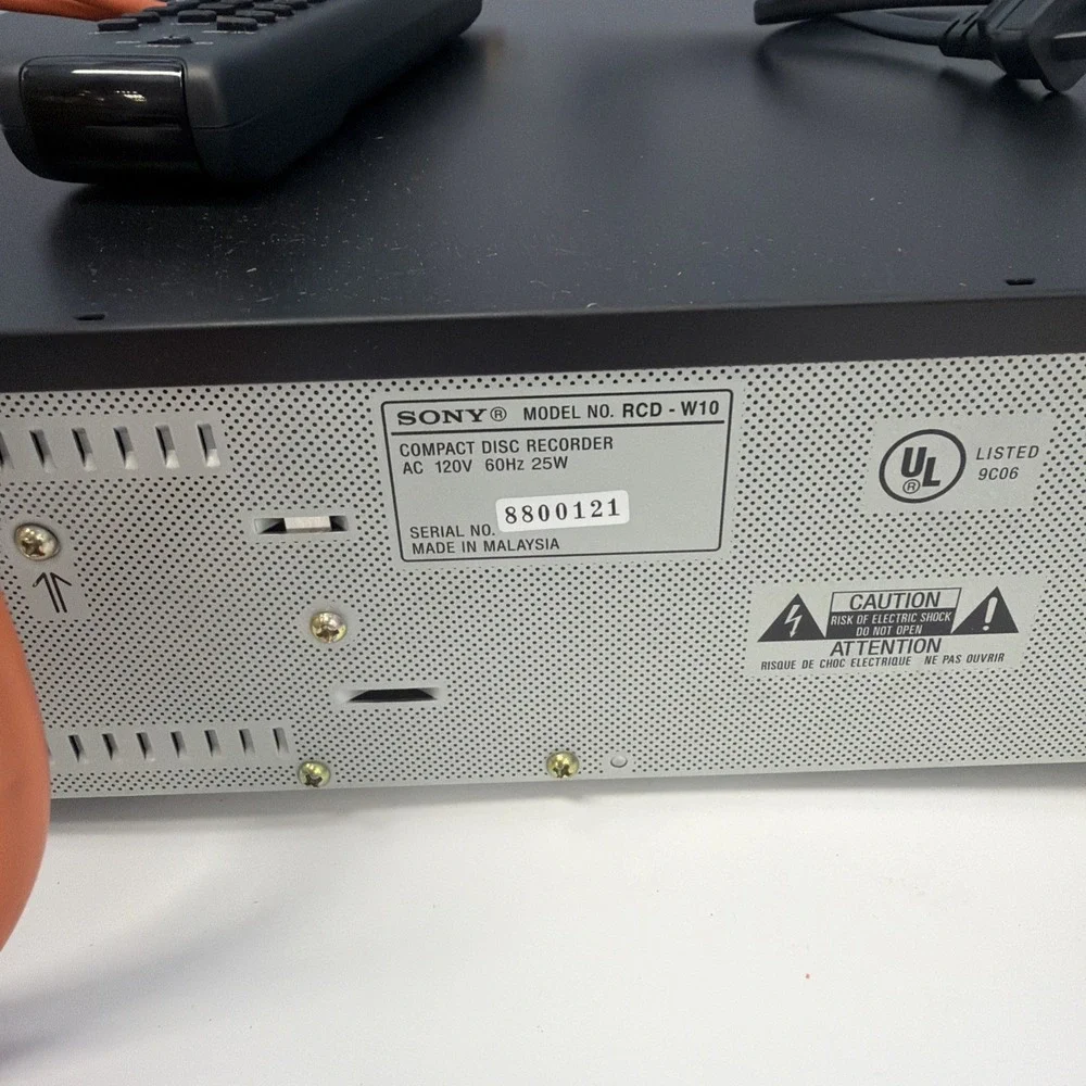 Sony RCD-W10 CD Recording Deck CD Player CD-R - Fully Tested!